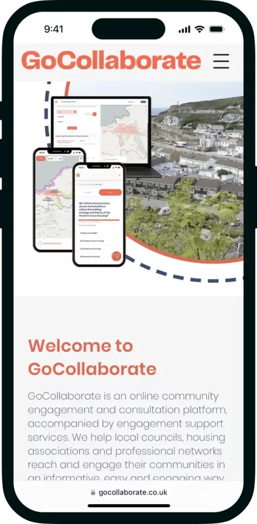 GoCollaborate open on a mobile