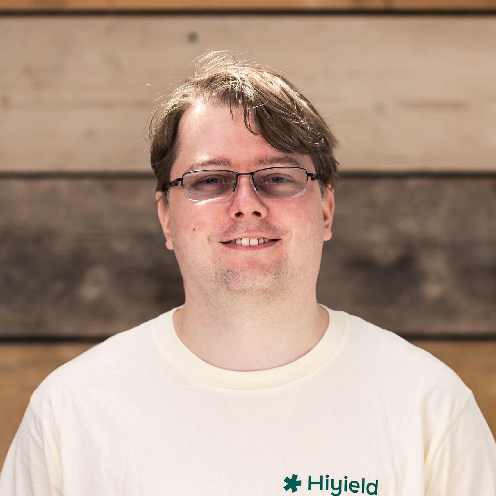 Ben Short is wearing a Hiyield t-shirt.