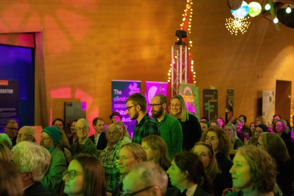 The Hiyield team getting up to collect their award at the Cornwall Sustainability Awards 2025.