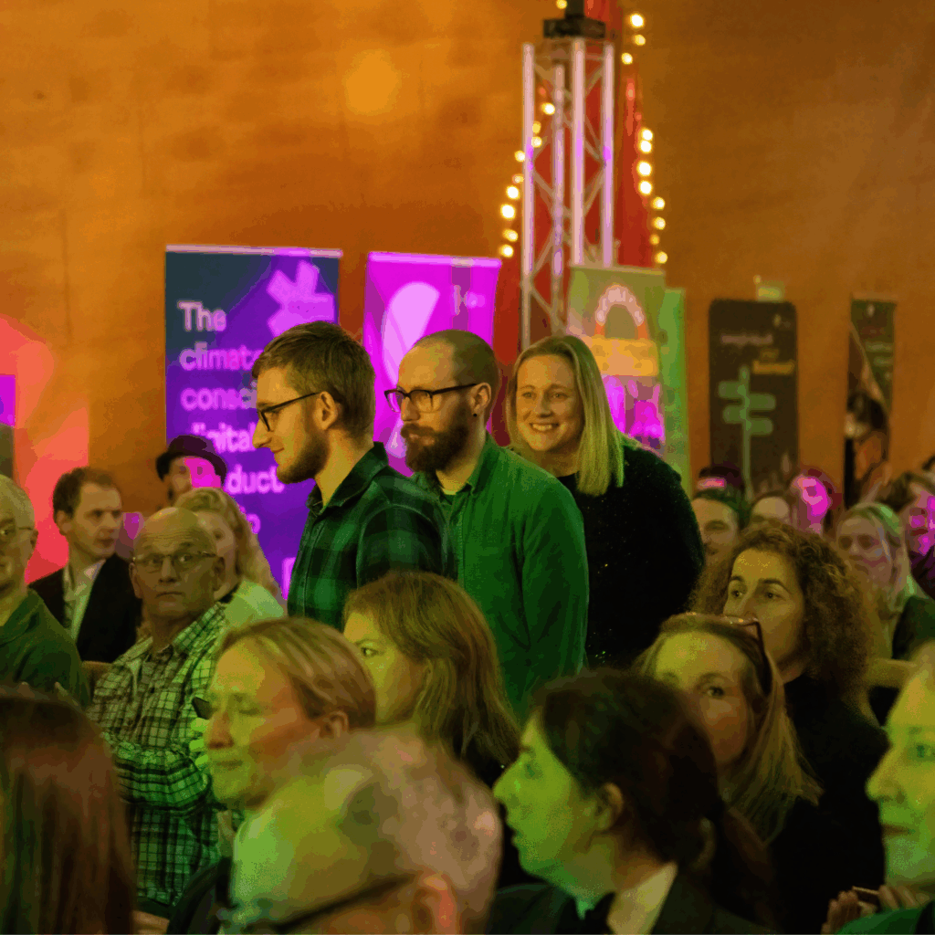 The Hiyield team getting up to collect their award at the Cornwall Sustainability Awards 2025.