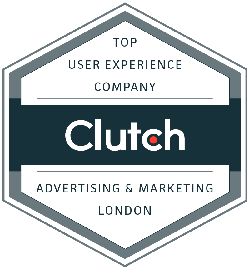 Top Clutch User Experience Company Advertising Marketing London.