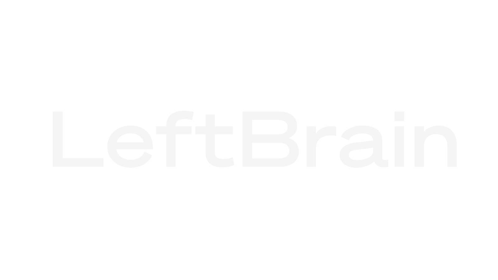 LeftBrain logo in white.