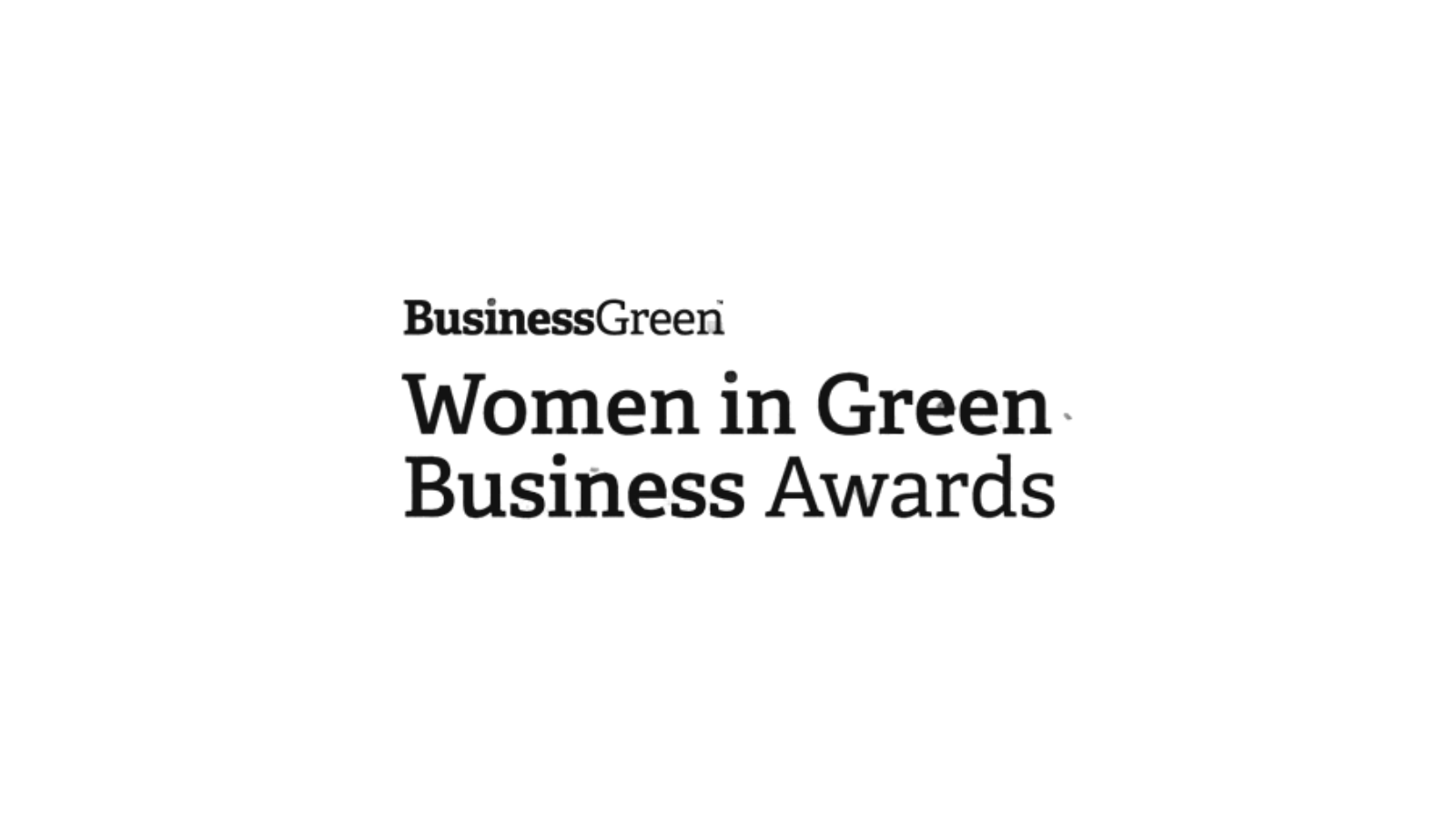 Women in green business awards 2026 logo.